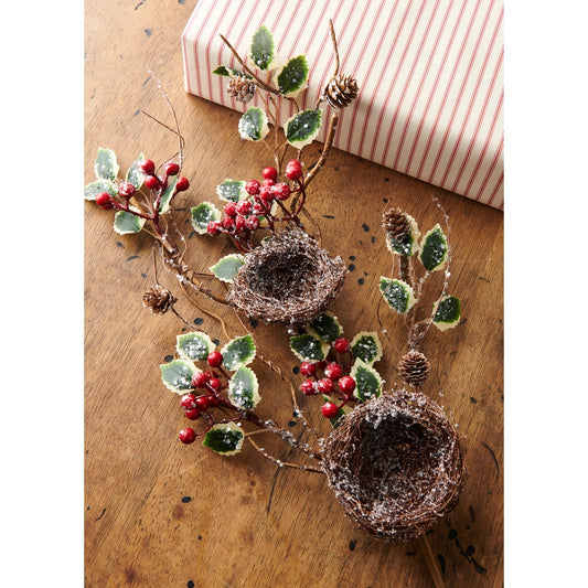 29" Iced Nest with Holly