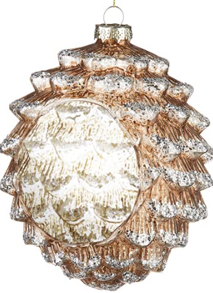 6.5" Pinecone Candle Holder Ornament