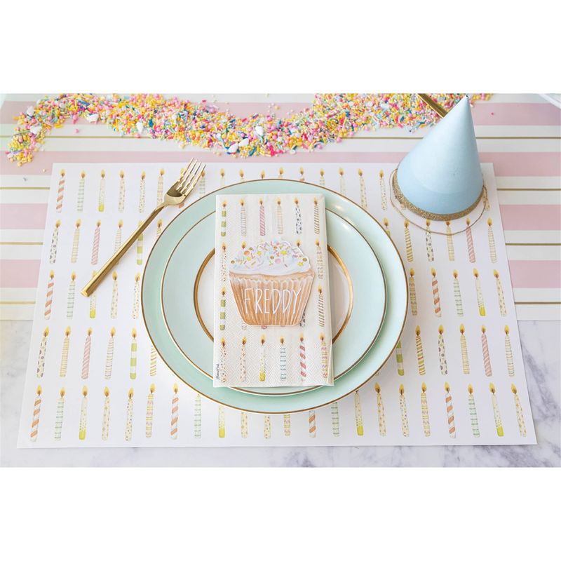 Birthday Candles Placemat - Pad of 18 Sheets