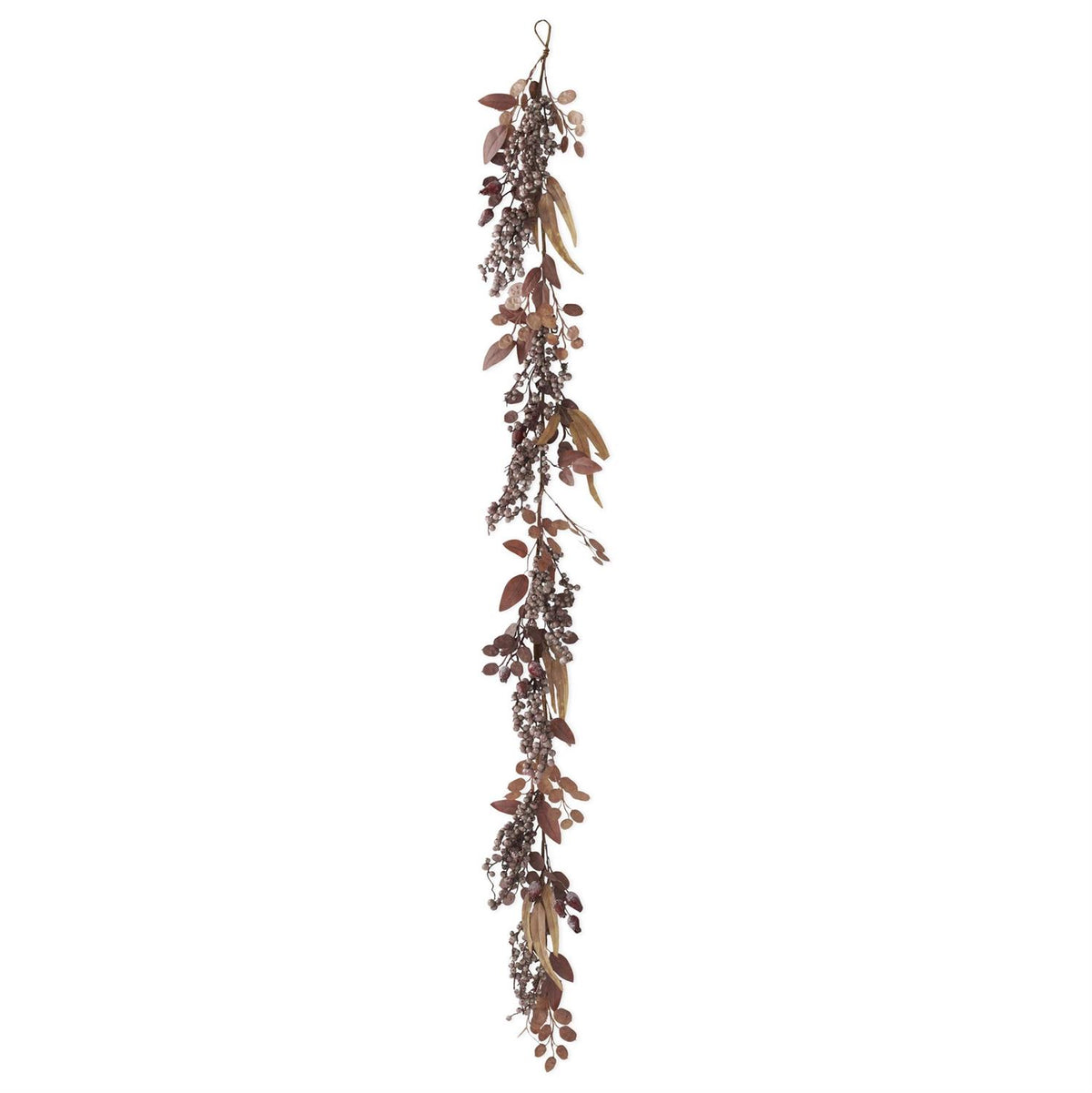 76 Inch Light Burgundy Berry Garland