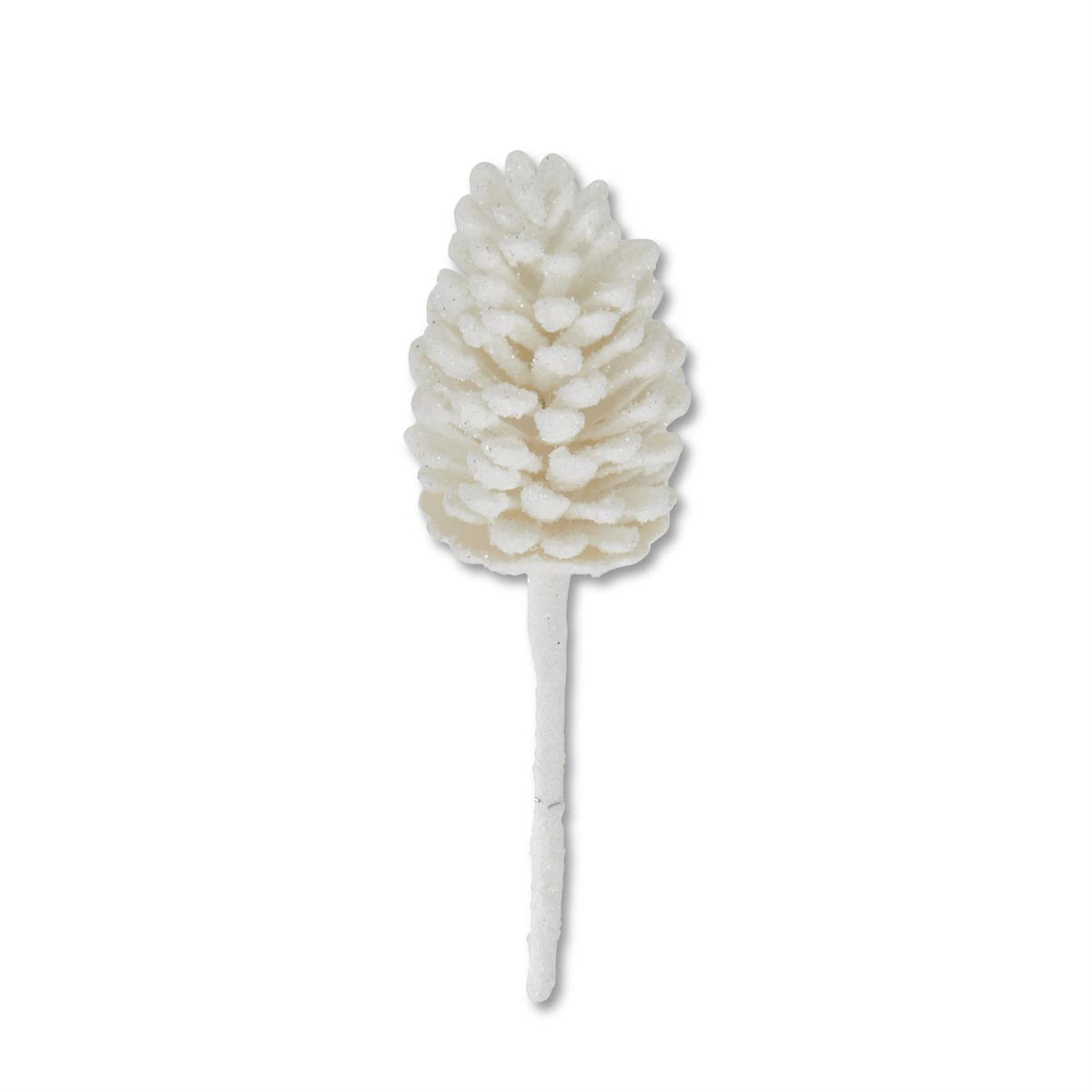 12.5 INCH SNOWY PINECONE PICK