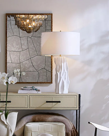 Sweetwood Table Lamp White