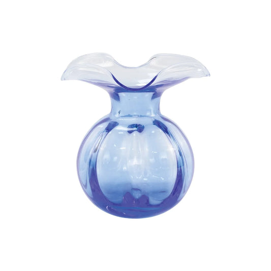 Hibiscus Glass Vase/ Cobalt Bud
