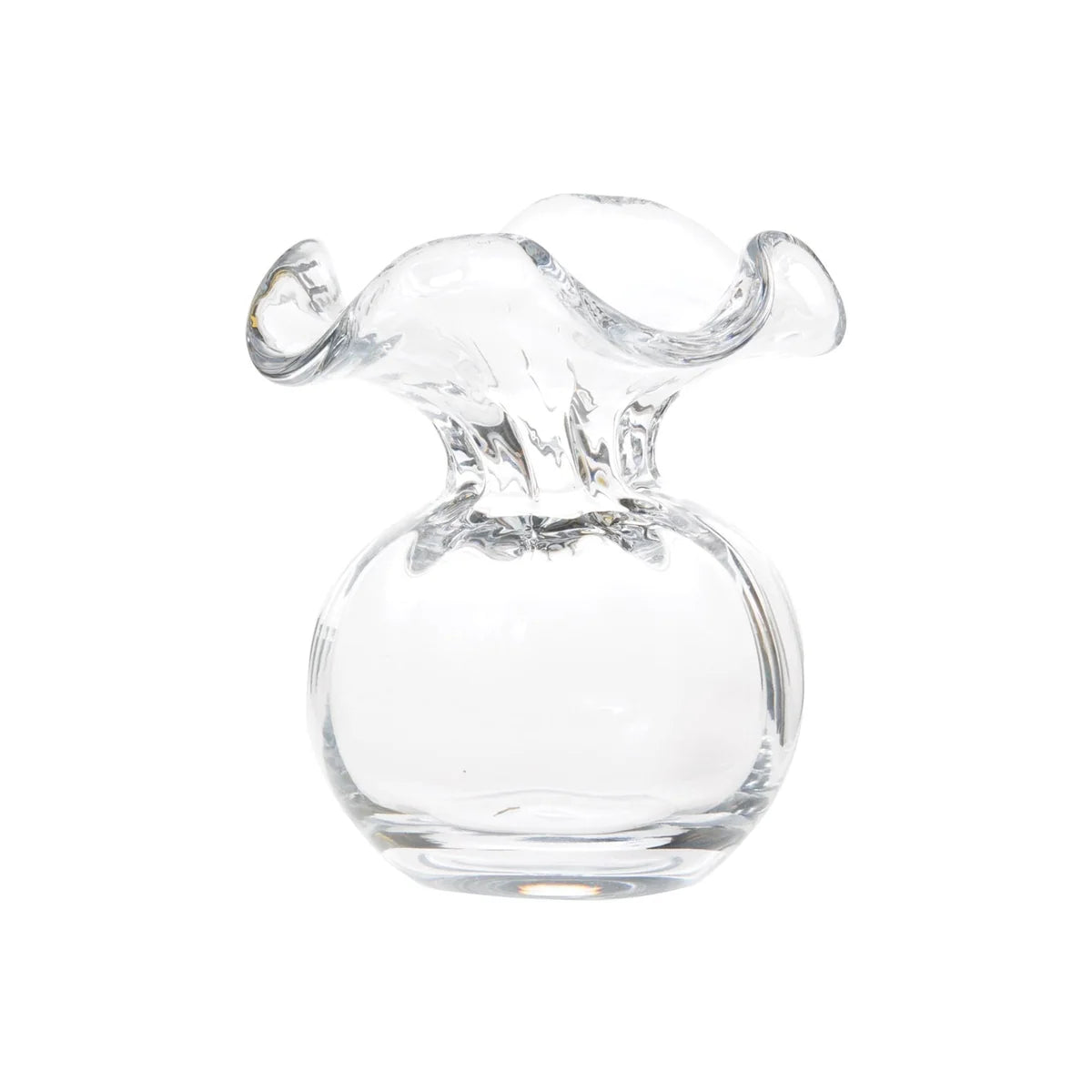 Hibiscus Glass Vase/ Clear Bud