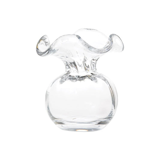 Hibiscus Glass Vase/ Clear Bud