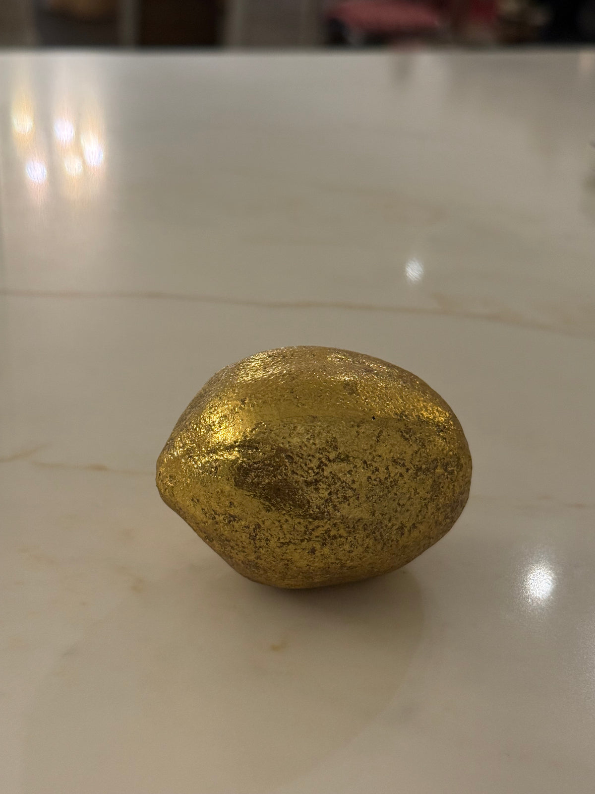 Resin Lemon, Gold Finish