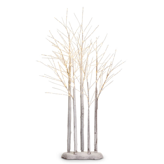 4' Lighted Snowy Fairy Light Grove
