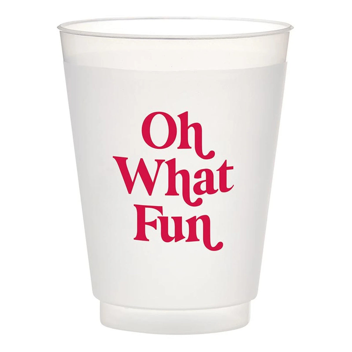 Face to Face Frost Cups - Oh What Fun - Set of 8