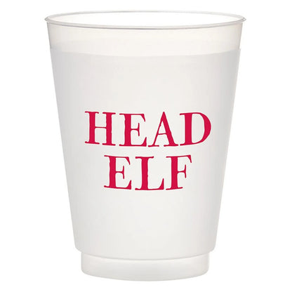 Face to Face Frost Cups - Head Elf - Set of 8