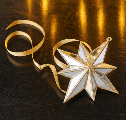 5.75" Mirrored North Star Ornament