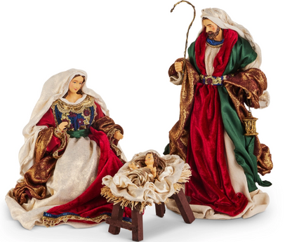 14.75" Jewel Tone Holy Family