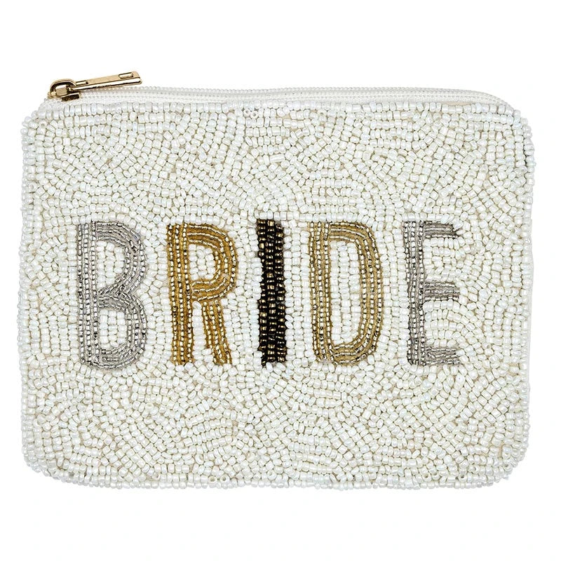 Beaded Pouch - Bride