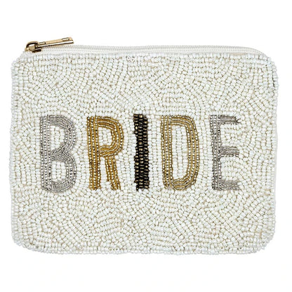 Beaded Pouch - Bride