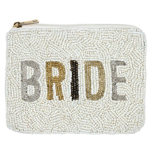 Beaded Pouch - Bride
