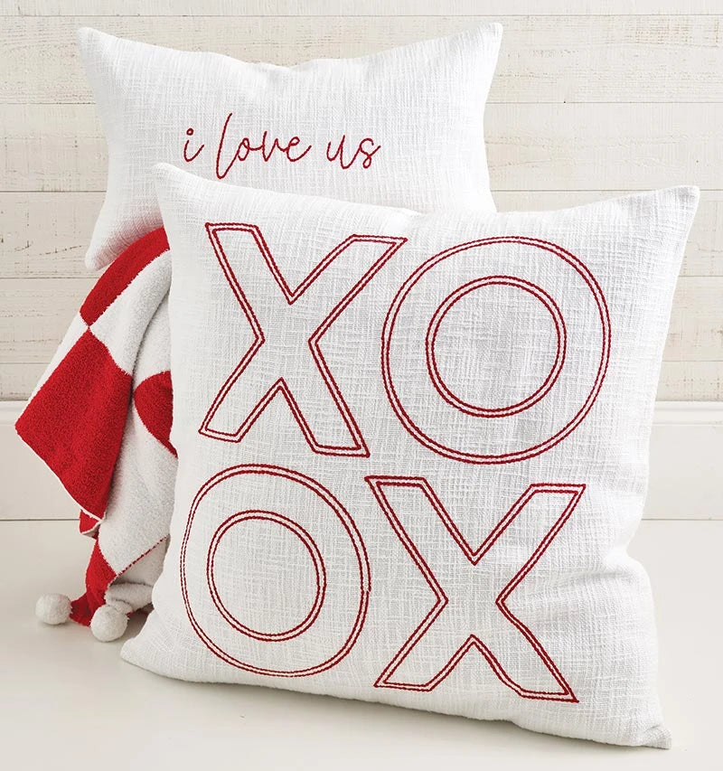 Face to Face Euro Pillow - XOXO