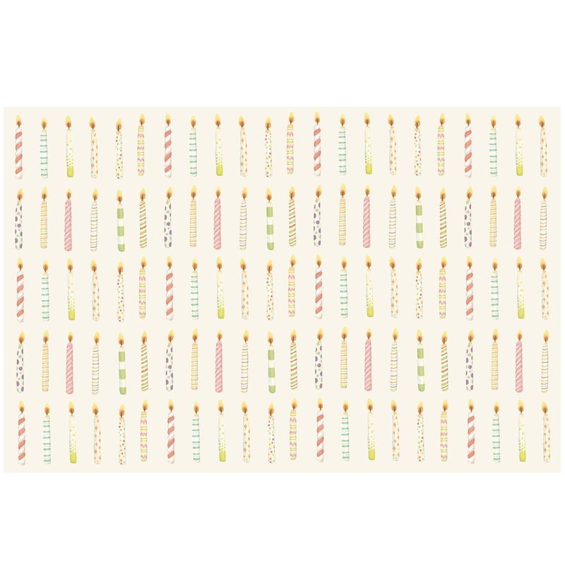 Birthday Candles Placemat - Pad of 18 Sheets